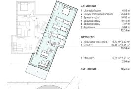 APARTMANI U STAMBENOJ ZGRADI, NOVOGRADNJA, 100 m OD MORA - ŠIMUNI, PAG, Pag, Appartement