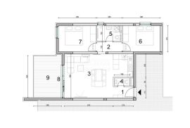 PAG, NOVALJA - Novogradnja s pogledom na more, S.1.4., Novalja, Wohnung