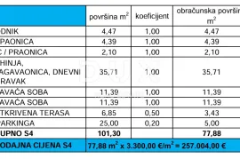 ZADAR, PRIVLAKA - Predivan stan na 1. katu novogradnje 110 metara od mora! S4, Privlaka, Kвартира