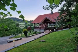 Ravna Gora, Hleveci, šarmantna drvena vila s 5500 m2 građevinskog zemljišta, Skrad, House