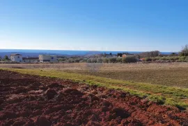 Kaštelir, građevinsko zemljište s građevinskom dozvolom pogled more, Kaštelir-Labinci, أرض