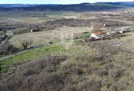 Kršan, okolica, građevisnko zemljište s predivnim pogledom, Kršan, Terra