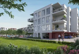 Istra, Umag – dvosoban stan u novogradnji 71m2, prizemlje sa okućnicom, Umag, Kвартира