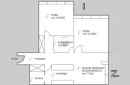 ZAGREB, Zapruđe, stan 61m2 2SS+DB uz park Bundek + garaža, Zagreb, Appartement