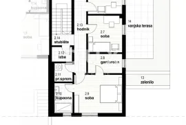 RIJEKA, KOSTRENA - ekskluzivan dvoetažni stan 212,23m2 novogradnja s prekrasnim pogledom na more i bazenom + okućnica 153.70m2 - S2-C, Kostrena, Διαμέρισμα