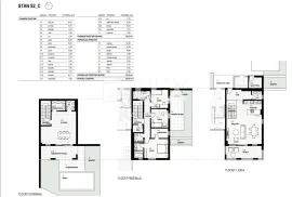 RIJEKA, KOSTRENA - ekskluzivan dvoetažni stan 212,23m2 novogradnja s prekrasnim pogledom na more i bazenom + okućnica 153.70m2 - S2-C, Kostrena, Wohnung