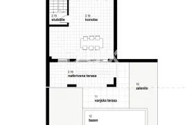 RIJEKA, KOSTRENA - ekskluzivan dvoetažni stan 212,23m2 novogradnja s prekrasnim pogledom na more i bazenom + okućnica 153.70m2 - S2-C, Kostrena, Wohnung