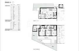 RIJEKA, KOSTRENA - ekskluzivan dvoetažni stan 147m2 novogradnja s prekrasnim pogledom na more i bazenom + okućnica 151.75m2 - S1-C, Kostrena, Διαμέρισμα