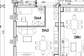 Novogradnja na odličnoj obiteljskoj lokaciji (Stan DA) - 3.KAT, Pula, Appartamento