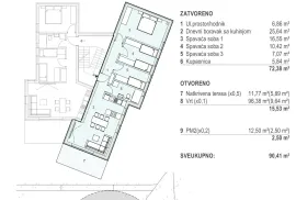 APARTMANI U STAMBENOJ ZGRADI, NOVOGRADNJA, 100 m OD MORA - ŠIMUNI, PAG, Pag, Flat