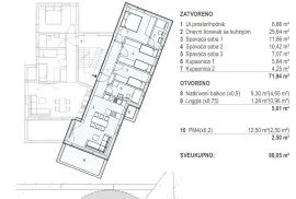 APARTMANI U STAMBENOJ ZGRADI, NOVOGRADNJA, 100 m OD MORA - ŠIMUNI, PAG, Pag, Flat