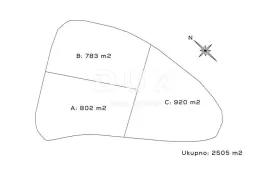 OTOK KRK, SV. ANTON - Građevinsko zemljište, rub zelenog pojasa, Malinska-Dubašnica, Land