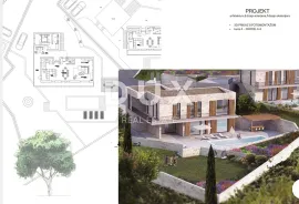 OPATIJA, BREGI- Građevinsko zemljište 10250m2 s panoramskim pogledom na more s idejnim projektom za  ville s bazenom, Matulji, Terra