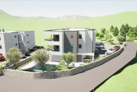 Malinska, okolica, novogradnja, dva apartmana 131 m2 na katu i prizemlju sa okućnicom, Malinska-Dubašnica, Appartamento