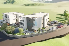 Malinska, okolica, novogradnja, dva apartmana 131 m2 na katu i prizemlju sa okućnicom, Malinska-Dubašnica, Appartamento