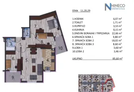 STANOVI - BANJA LUKA - NASELJE MJESEC - OD 64 DO 85 m2, Banja Luka, Appartamento