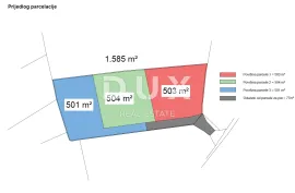 OTOK KRK, MALINSKA CENTAR - Investicijsko zemljište 250m od mora!!, Malinska-Dubašnica, Γη