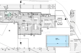 OTOK KRK, KORNIĆ - Teren sa projektom za kuću sa bazenom, Krk, Terrain