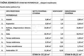 TURANJ - STAN S9 U POTKROVLJU, PRVI RED DO MORA, Sveti Filip I Jakov, Apartamento