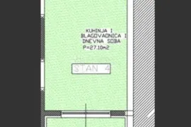 TURANJ - STAN S4 1. KAT S VRTOM, PRVI RED DO MORA, Sveti Filip I Jakov, Flat