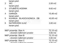 Kastav , Rubeši kuća u nizu s garažom i pogledom na more, Kastav, Casa