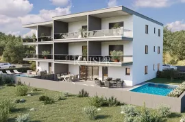 Istra, Novigrad - dvosoban stan sa dnevnim boravkom, 66m2, drugi kat sa prekrasnim pogledom, Novigrad, Appartement