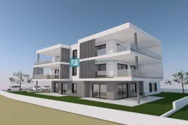 TRIBUNJ, novogradnja, 1. kat, 350 m od mora, 3 spavaće sobe, terasa, Vodice, Apartamento