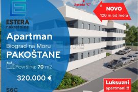 Apartman PRODAJA Pakoštane 70 m2 drugi kat C, Pakoštane, Appartement