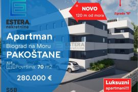 Apartman PRODAJA Pakoštane 70 m2 drugi kat B, Pakoštane, Appartement