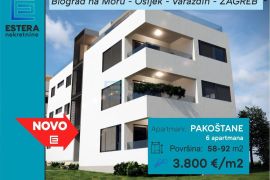 APARTMAN prodaja Pakoštane 64 m2 70m od mora NOVOGRADNJA, Pakoštane, Appartement