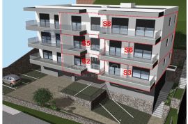 Makarska, dvosoban stan iznad centra, 70.11 m2, Makarska, Apartamento