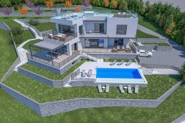 OPATIJA, POLJANE - zemljište 4400m2 s građevinskom dozvolom za vilu s bazenom i pogledom na more, Opatija - Okolica, Γη