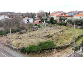 OTOK KRK, RISIKA - Građevinsko zemljište s otvorenim pogledom na more, Vrbnik, Tierra