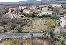 OTOK KRK, RISIKA - Građevinsko zemljište s otvorenim pogledom na more, Vrbnik, Tierra