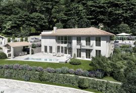 OPATIJA, LOVRAN, IKA- villa 220m2 s panoramskim pogledom na more i bazenom + uređena okućnica 1009m2, Lovran, Casa