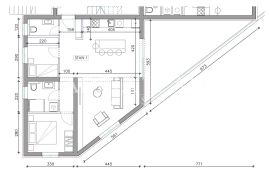 APARTMANI U NOVOGRADNJI S POGLEDOM NA MORE I GRATIS PARKINGOM - SUKOŠAN, Sukošan, Wohnung