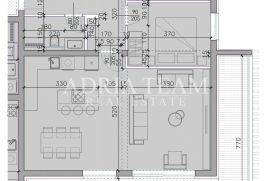 APARTMANI U NOVOGRADNJI S POGLEDOM NA MORE I GRATIS PARKINGOM - SUKOŠAN, Sukošan, Wohnung