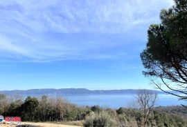 ISTRA, LABIN OKOLICA, VELIKO ZEMLJIŠTE S POGLEDOM NA MORE I DOZVOLAMA, Labin, Land