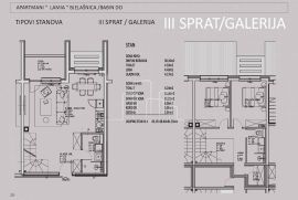 Dvoetažni apartman 81.55m2 dvije spavaće Bjelašnica, Trnovo, Daire