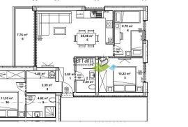 Istra, Žminj, stan 85,80m2 drugi kat, NOVO!!, #prodaja, Žminj, Apartamento