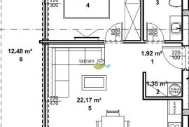 Istra, Žminj, stan 54,12m2 prizemlje, NOVO!!, #prodaja, Žminj, Appartamento