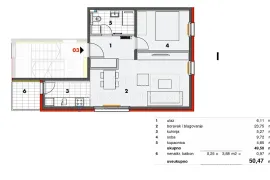 STAN, PRODAJA, NOVOGRADNJA, ZAGREB, JAKUŠEVEC, 50 m2, 2-soban, Zagreb, Wohnung