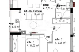 PULA - Namješteni 2S+DB stan u novogradnji, Pula, Apartamento