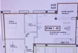 Zagreb, Blato, sunčani četverosoban stan 109 m2 s vrtom, Zagreb, Appartment