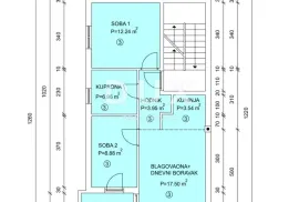 MATULJI, JUŠIĆI, JURDANI- stan 2.kat, 64,19m2 u novogradnji DB+2S s okućnicom, Matulji, Stan