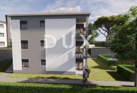 MATULJI, JUŠIĆI, JURDANI- stan prizemlje 62,34 m2 u novogradnji DB+2S s okućnicom, Matulji, Stan