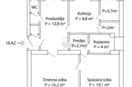 Karlovac, Korzo- stan 82 m2 sa garažom, Karlovac, Kвартира