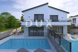 OTOK KRK, MALINSKA - Moderna dvojnica, bazen, parking, pogled, Malinska-Dubašnica, Casa