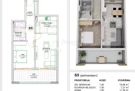 Makarska Novogradnja 2soban 56m2 (2min. pješke od mora), Makarska, شقة