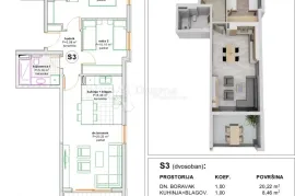 Makarska Novogradnja 3soban 75m2 (2min. pješke od mora), Makarska, Stan